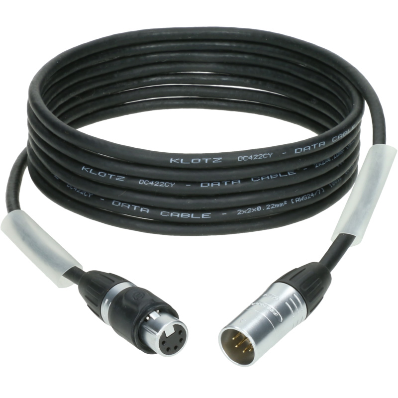 3 Câbles DMX 10 Mètres QTX - XLR 3 Broches - Pour éclairage Scène, Spectacle - Blindés, Flexibles - Connexion Maître/esclave - Qualité Professionnelle